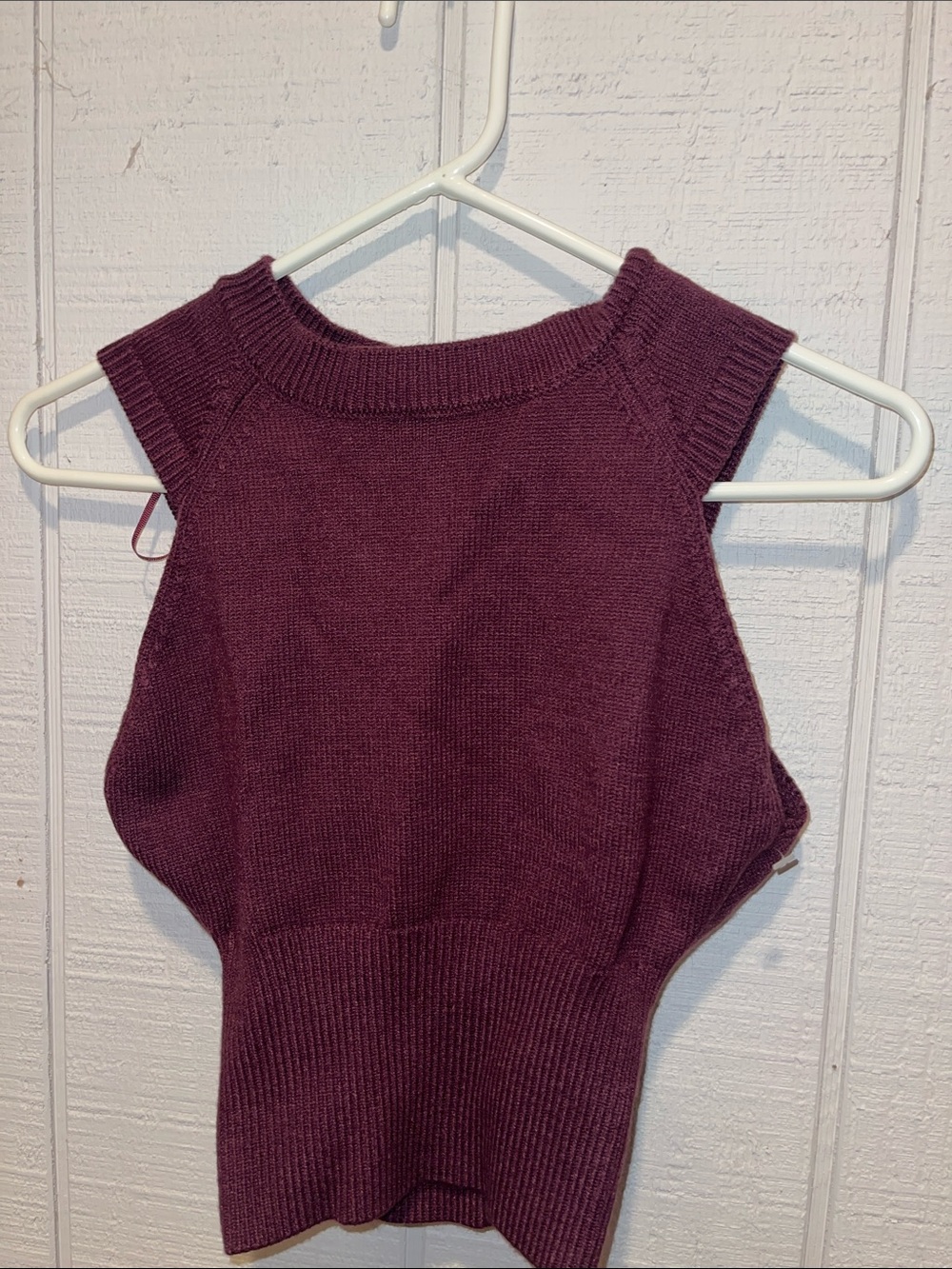 Zara Sleeveless Knit Top - Plum